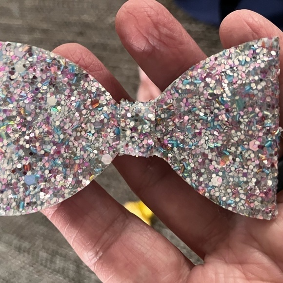 5 Hair bows Hairband girls glitter sparkle - Picture 7 of 10